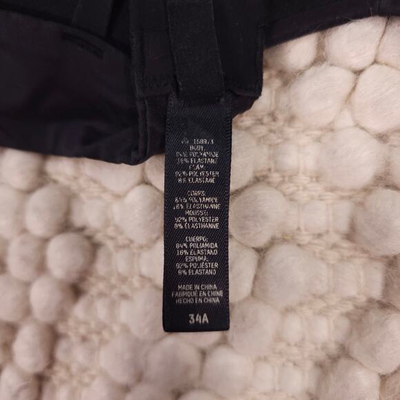 Skims Wireless Push-Up Plunge Bra Black 34A - Picture 7 of 8